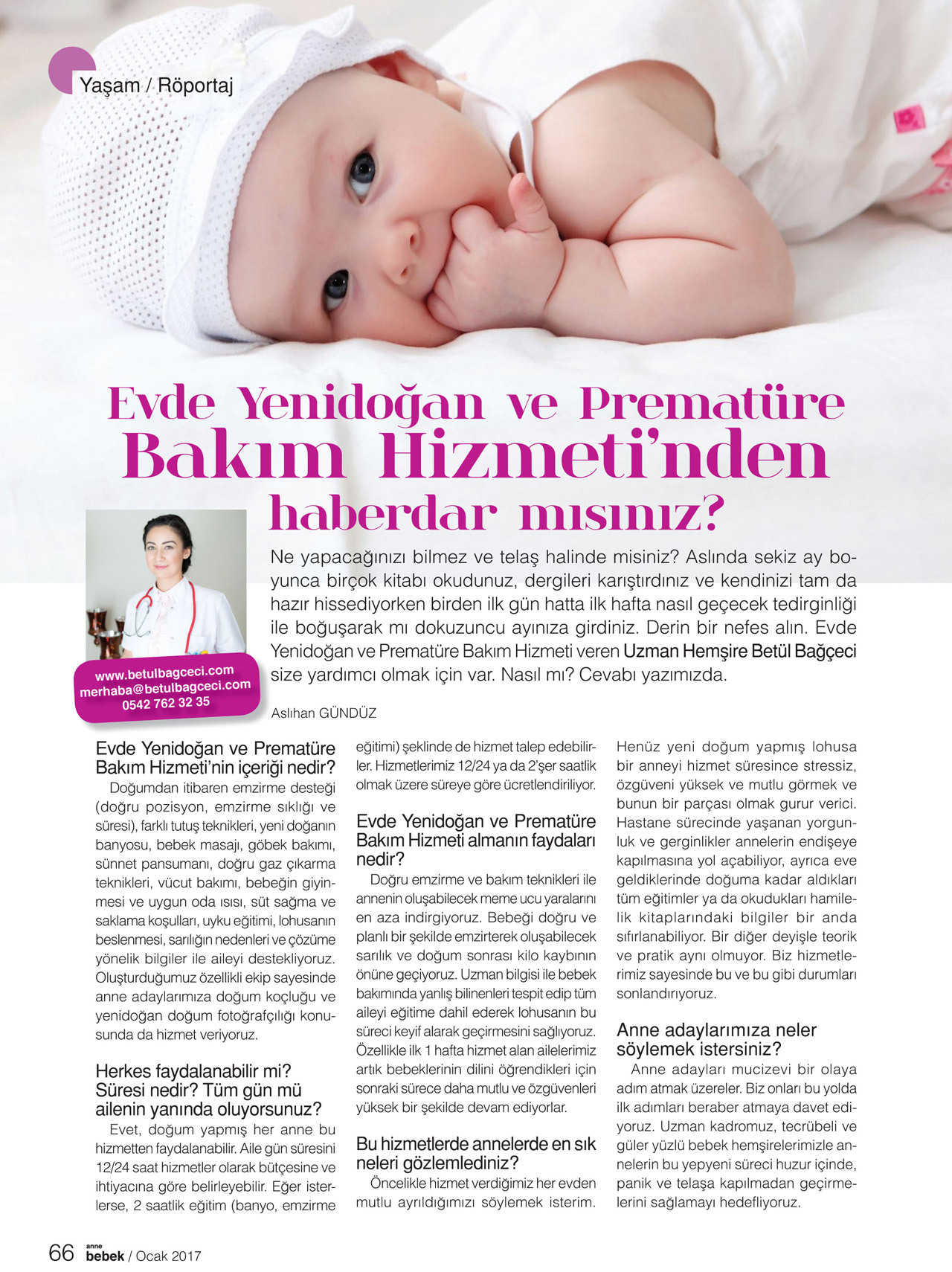 Anne Bebek Dergisi Yazısı