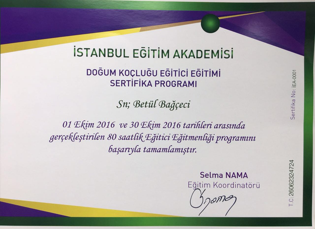 Doğum Koçluğu Eğitici Eğitmenliği